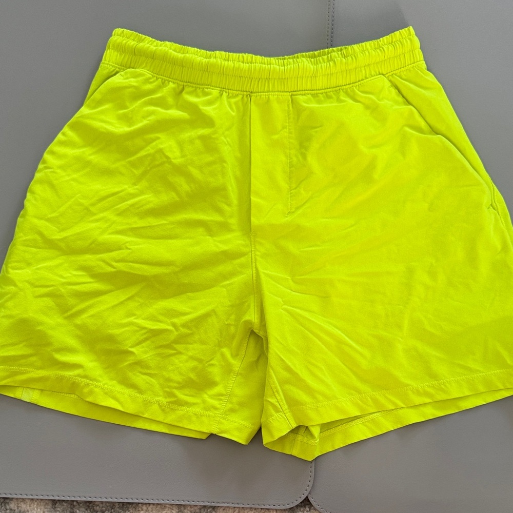 Lululemon Bright Yellow Men's Athletic Shorts